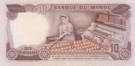 Maroc 10 Dirhams  Hassan II - 1985 - SUP - P.57b - Série BE/48