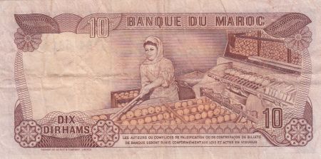 Maroc 10 Dirhams  Hassan II - 1985 - TTB - P.57b - Série BE/42