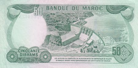 Maroc 50 Dirhams  Hassan II - 1970 - SUP - P.58a - Série CA/79