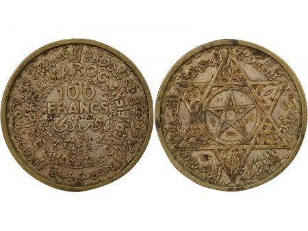 Maroc Mohammed V - 100 Francs Argent, Protectorat Français - 1372 AH Paris