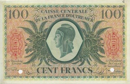 Martinique 100 Francs Marianne