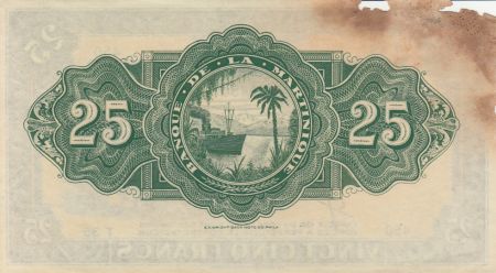 Martinique 25 Francs Agriculture - 1945 Série T.35