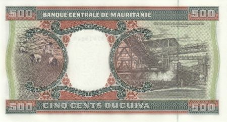 Mauritanie 500 Ouguiya - Mine - Paysans  - 2002 - P.8c