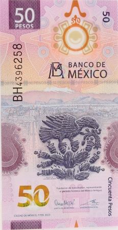 Mexique 50 Pesos - Axololt - 2023 - Série BH