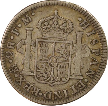 Mexique Charles III - 2 Reales Argent - 1777 Mo Mexico