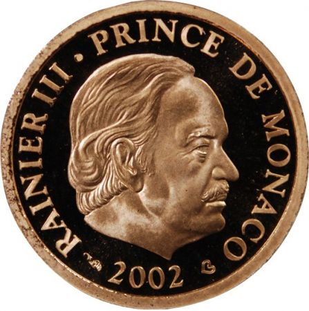 MONACO  RAINIER III - 20 EUROS OR 2002 BE