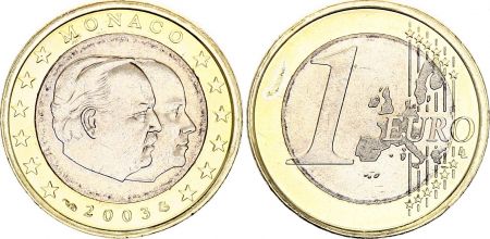 Monaco 1 Euro - Princes Rainier III et Albert - 2003