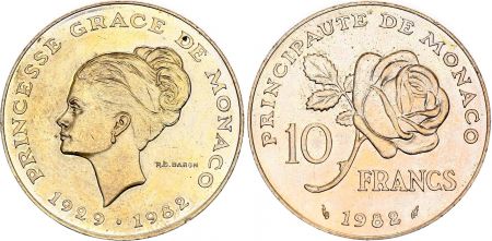 Monaco 10 Francs Princesse Grace - 1982