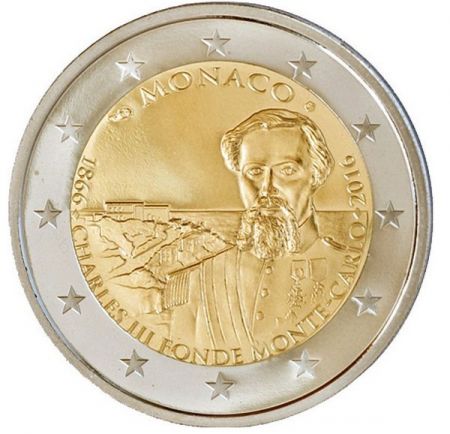 Monaco 2 Euro, 150 ans Fondation de Monte-Carlo - Frappe BE 2016