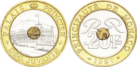 Monaco 20 Francs  Palais Princier 1997 - Bimétal