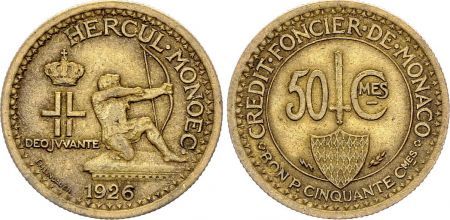 Monaco 50 Centimes Héraclès Archer - 1926 - Poissy