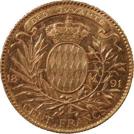 Monaco MONACO  ALBERT Ier - 100 FRANCS OR 1891 A PARIS