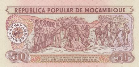 Mozambique 50 Meticais Défilé militaire - 1986