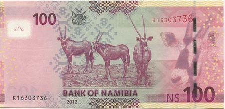 Namibie 100 Namibia Dollars Dollars, H.E. Dr Sam Nujoma