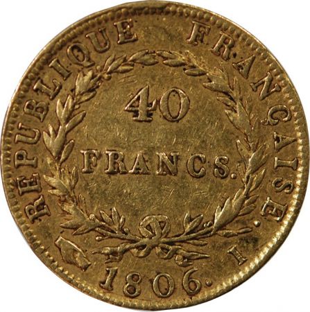 NAPOLEON Ier - 40 FRANCS OR 1806 I LIMOGES