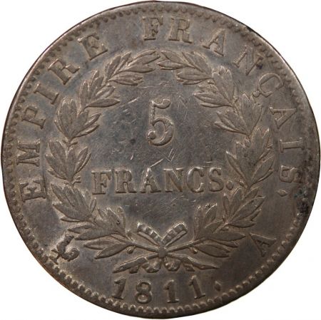 NAPOLEON Ier - 5 FRANCS 1811 A PARIS