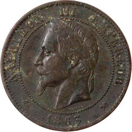 NAPOLEON III - 10 CENTIMES 1863 K BORDEAUX