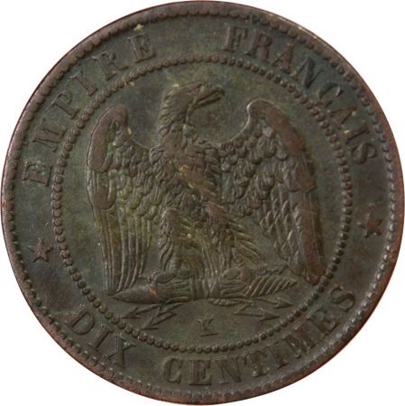 NAPOLEON III - 10 CENTIMES 1863 K BORDEAUX