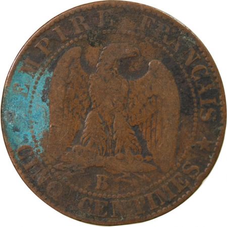 NAPOLEON III - 5 CENTIMES 1857 B ROUEN