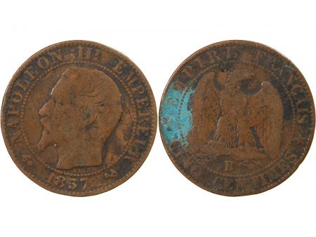 NAPOLEON III - 5 CENTIMES 1857 B ROUEN