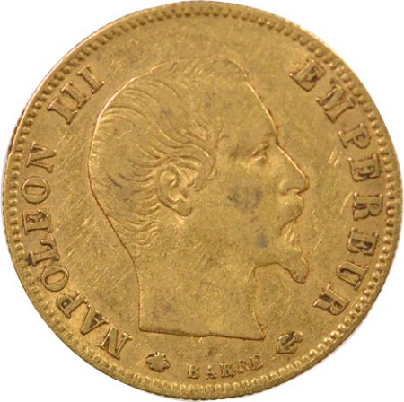 NAPOLEON III - 5 FRANCS OR 1860 BB STRASBOURG