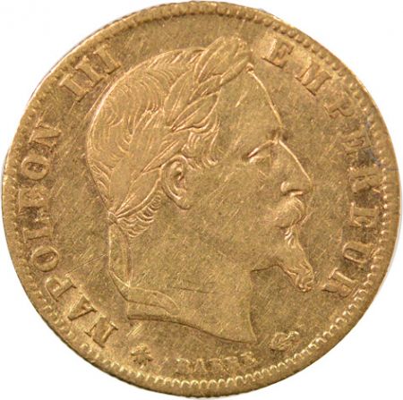 NAPOLEON III - 5 FRANCS OR 1864 A PARIS