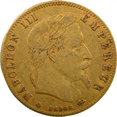 NAPOLEON III - 5 FRANCS OR 1864 BB STRASBOURG