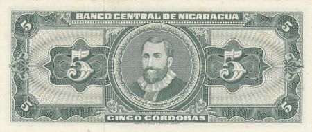 Nicaragua 5 Cordobas - Cacique Nicaroa - 16-05-1968 - Série B