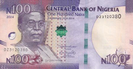 Nigeria 100 Naira - Chief Obafemi Awolowo - 2024 - Série DZ