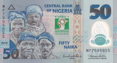 Nigeria 50 Naira - 50 ans Indépendance - 2010 - NEUF - P.43