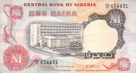 Nigeria NIGERIA - 1 NAIRA 1973 / 1978 - TB+