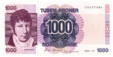 Norvège 1000 Kroner C.M. Falsen