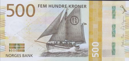 Norvège 500 Kroner - Voilier - 2018