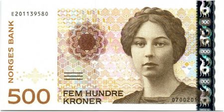 Norvège 500 Kroner, Sigrid Undset - 2012