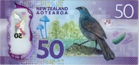 Nouvelle-Zélande 50 Dollars, Apirana Ngata - Kokako - 2016