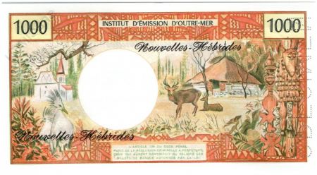 Nouvelles Hébrides 1000 Francs Tahitienne - Hibiscus - Spécimen