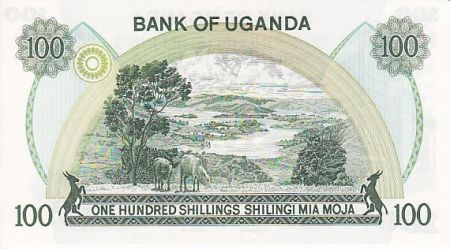 Ouganda 100 Shillings Banque Centrale - Paysage