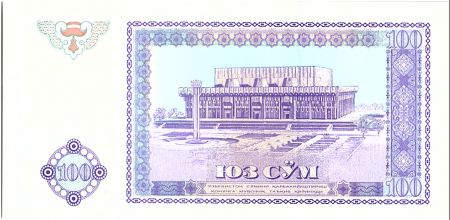 Ouzbékistan 100 Sum, Armoiries - Palais du Peuple - 1994 - P.79