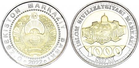 Ouzbékistan 1000 Som - Armoiries - 2022 - Bimétal