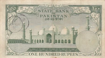 Pakistan 100 Rupees - M. Ali Jinnah - Mosquée - 1957 - P.18 a