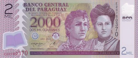 Paraguay 2000 Guaranies - Adela y Celsa Speratti - 2023 (2024)- Série E