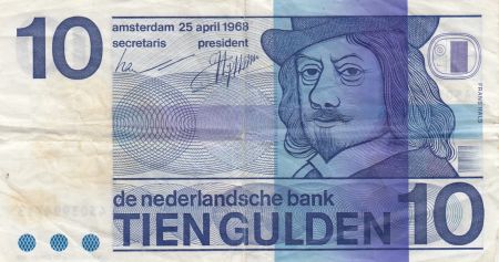 Pays-Bas 10 Gulden - Frans Hals - 1968 - Séries variées