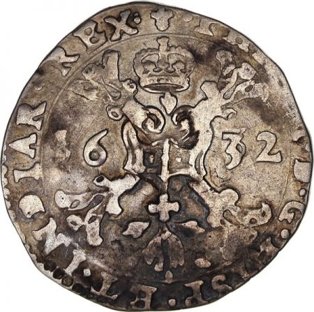 Pays-Bas Espagnol 1/4 Patagon Armoiries - Bruges 1632