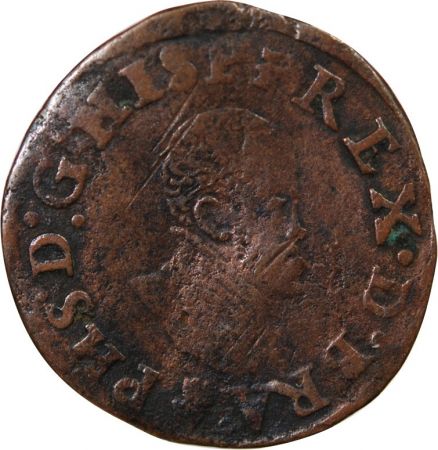 Pays-Bas Espagnol PAYS-BAS ESPAGNOLS, DUCHÉ DE BRABANT, PHILIPPE II - DOUBLE COURTE - 1569-1577 ANVERS