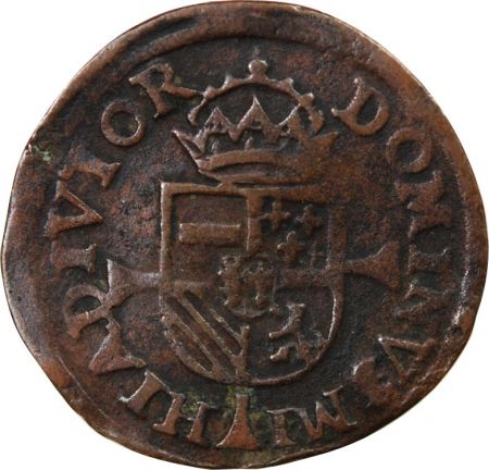 Pays-Bas Espagnol PAYS-BAS ESPAGNOLS, DUCHÉ DE BRABANT, PHILIPPE II - DOUBLE COURTE - 1569-1577 ANVERS