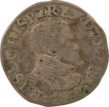 Pays-Bas Espagnol Philippe II - 1/5 Ecu Argent - 1572 Anvers