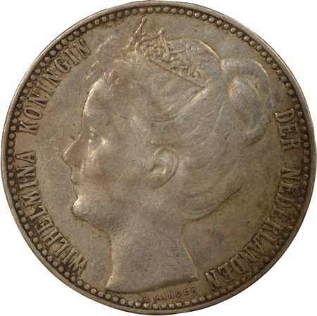 Pays-Bas Pays-Bas, Wilhelmina - 1 Gulden Argent - 1906 Utrecht