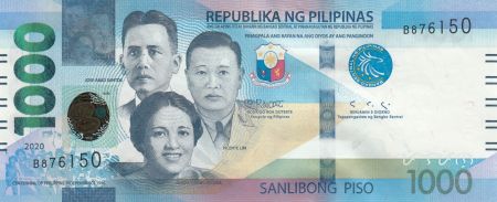 Philippines 1000 Piso V. Lim, Josefa LLanes Escoda, J. Abad Santos -  2020 - NEUF - P.211