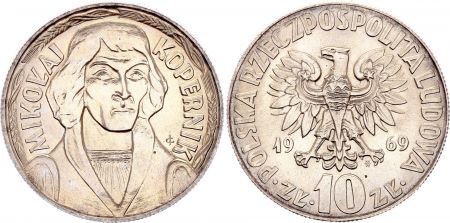 Pologne 10 Zlotych - 1969 - Copernic