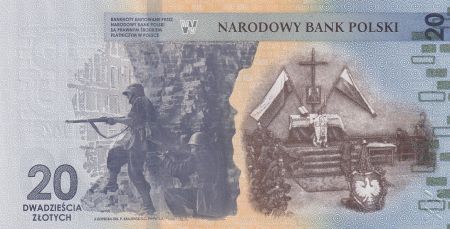 Pologne 20 Zlotych - Insurrection de Varsovie - Folder - Polymère - 2024